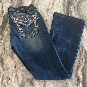 Miss me western Embellished Dark Blue Women’s Jeans